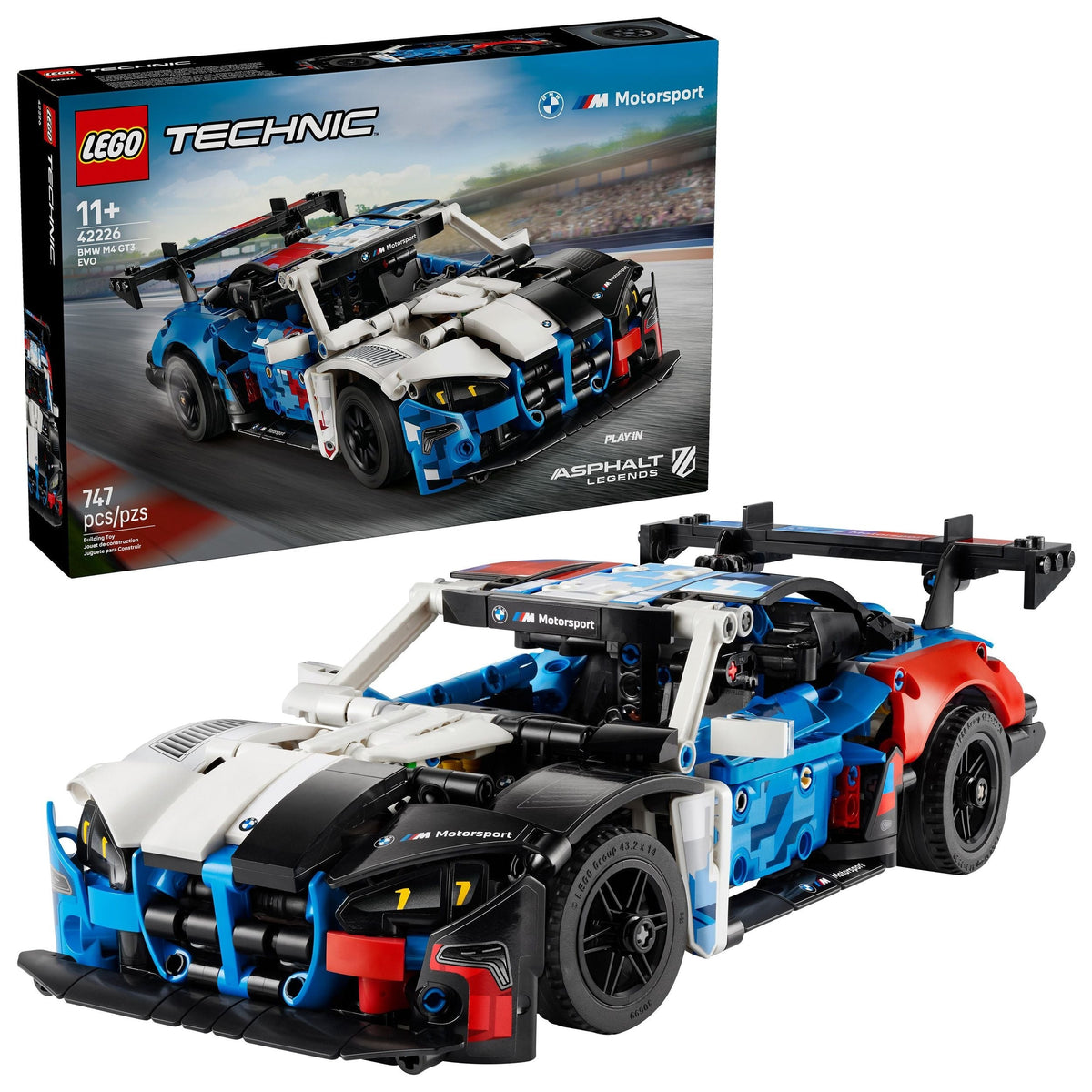 Technic M4 GT3 EVO Race Car - 42226, 747-pcs, Ages 11+