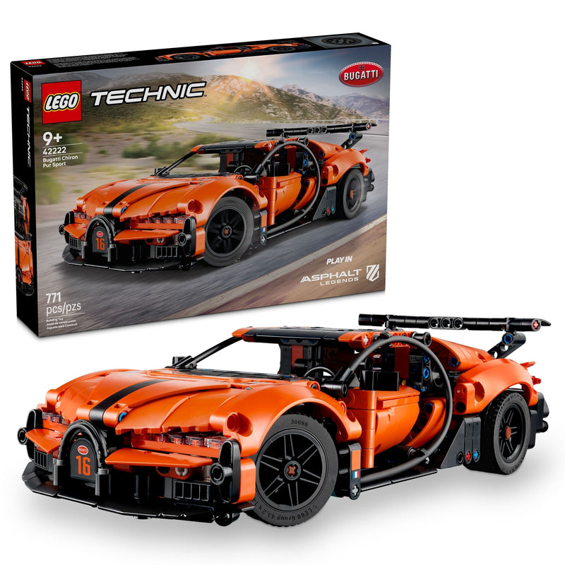 Technic Bugatti Chiron Pur Sport Hyper Car - 42222, 771-pcs, Ages 9+ P7308