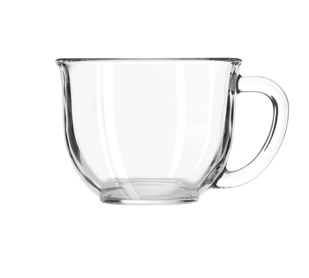 Clear Glass Oversize Latte Mug, 17-oz
