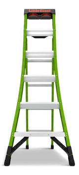 Ladders King Kombo 3-in-1 Grade 1AA Fiberglass Ladder, 6-ft to 10-ft, 375-lb, Model# 13906-305