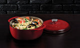 Lodge Enamel Cast Iron Dutch Oven, Red, 6-qt