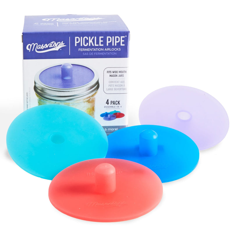 Pickle Pipes Silicone Fermentation Airlocks for Mason Jars V5557