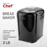 Bread Maker with 12 Digital Functions, Black, 2lb