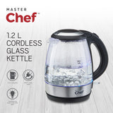 Cordless Electric Kettle with Auto Shut Off & Blue Light, Glass, 1.2L
