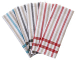 Cotton Plaid Waffle Kitchen Towels, Reusable, 22-in x 32-in, 5-pk, Assorted Colours