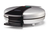 Round, Non-Stick Waffle Maker, Silver