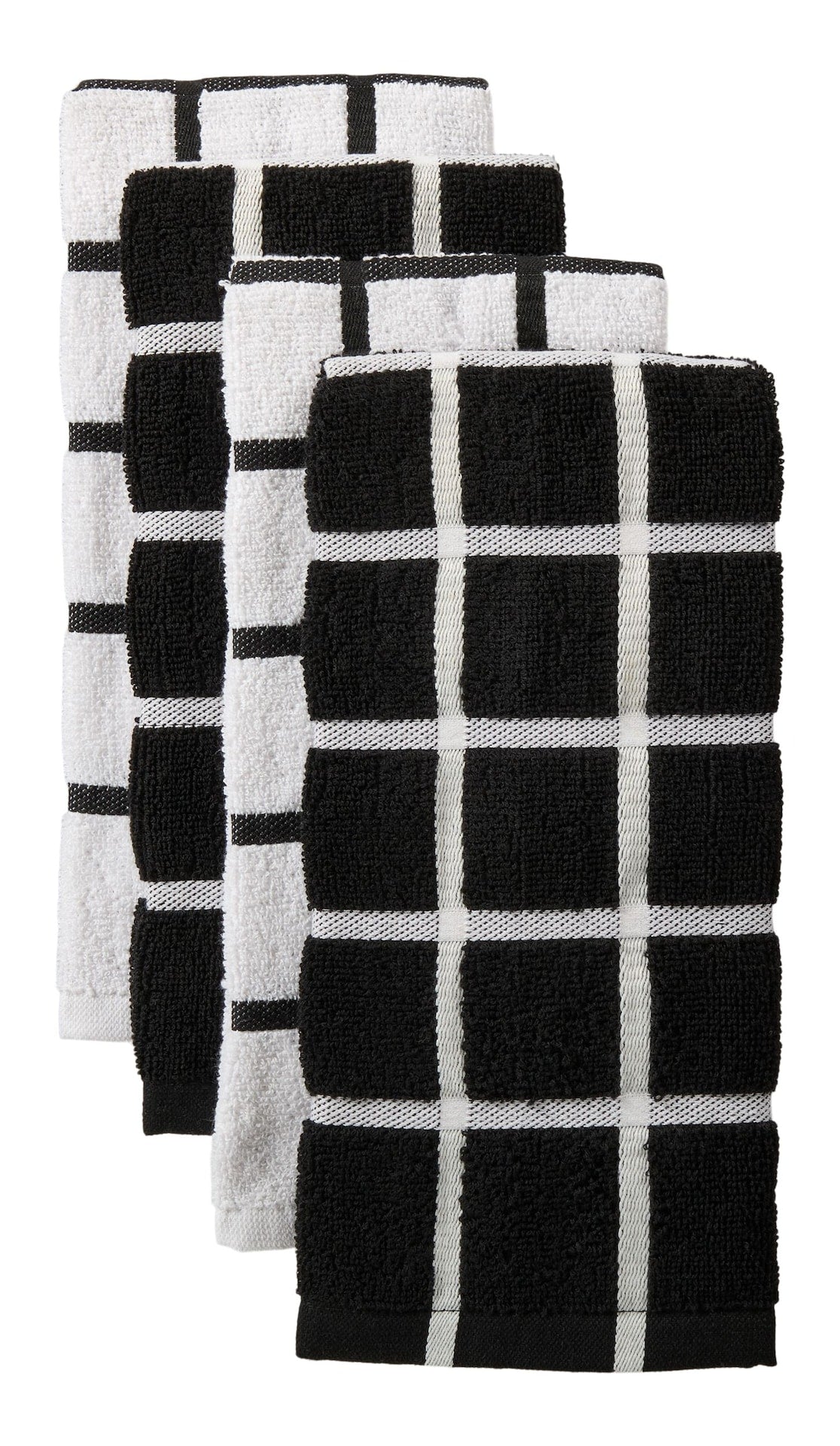 Terry Kitchen Towels, Reusable, Various Colours, 16-in x 26-in, 4-pk