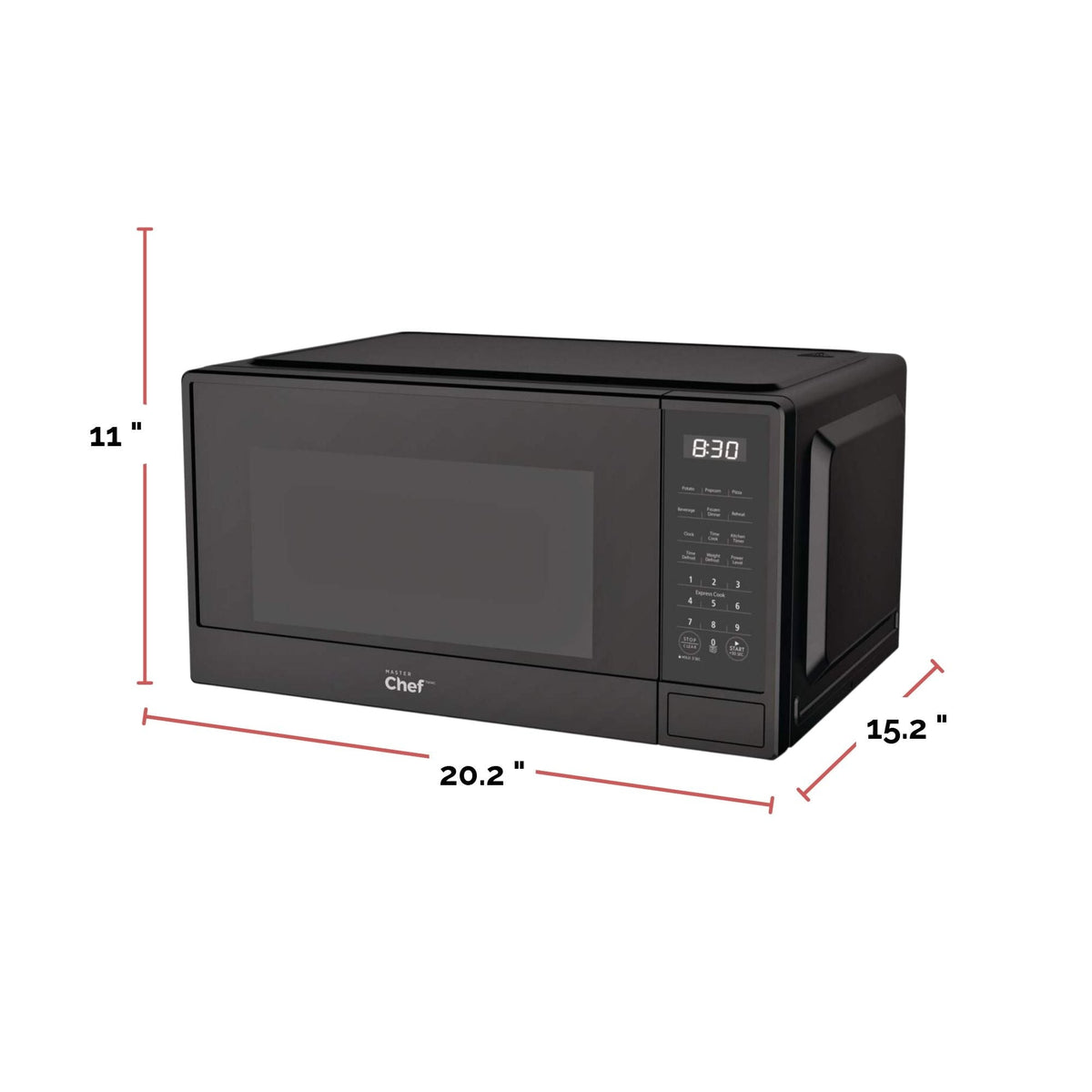 Matte Microwave, Black, 1.1-cu-ft
