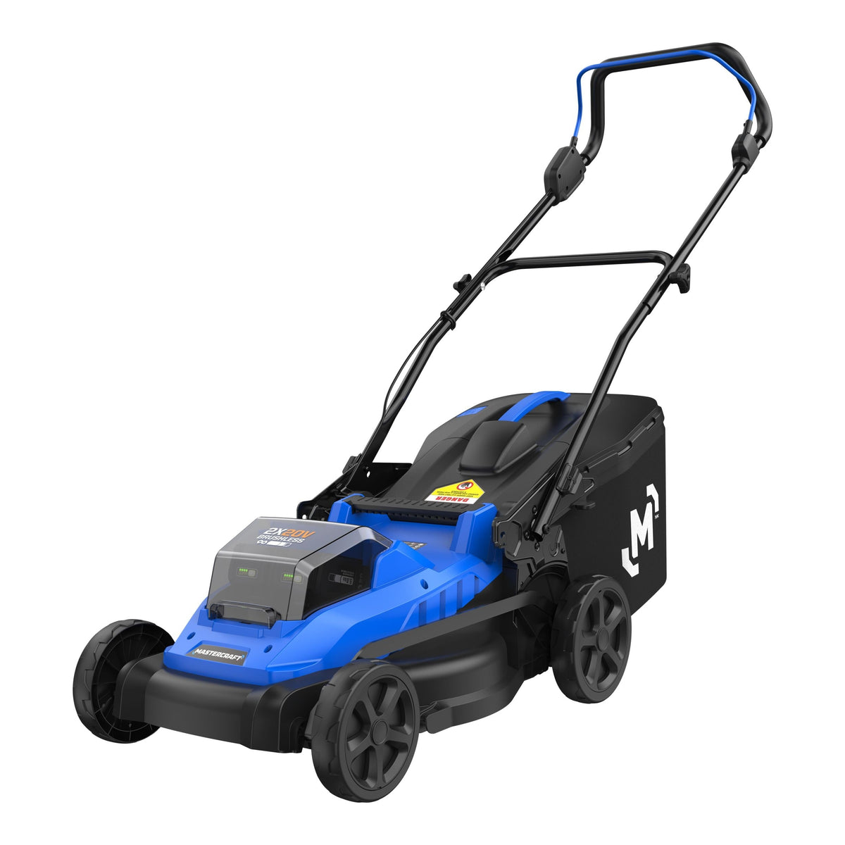 2 x 20V Cordless 18-in Brushless Push Lawn Mower Kit with 2 5 Ah Batteries and Charger