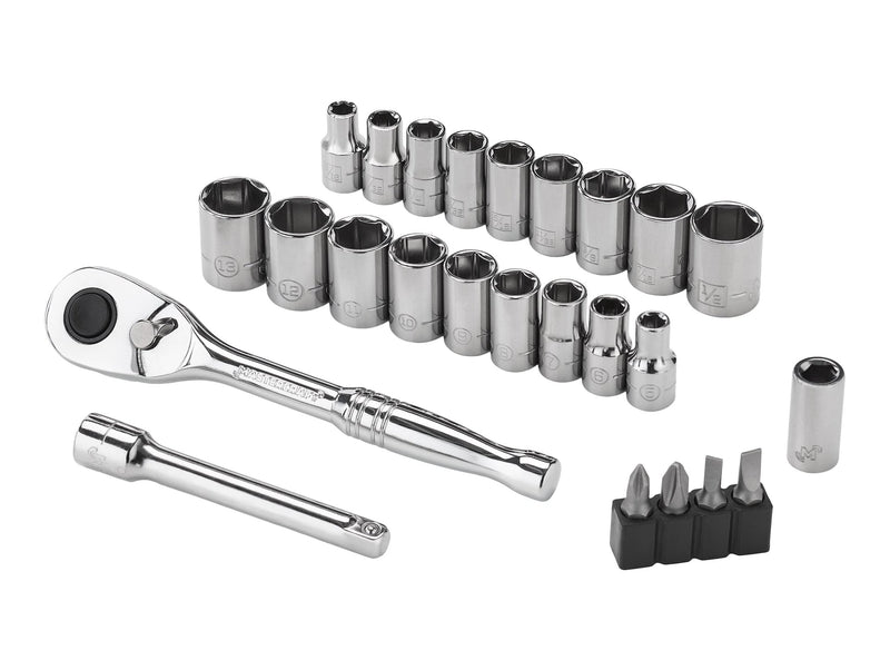 25 Piece 1/4" Drive Socket Set J2702