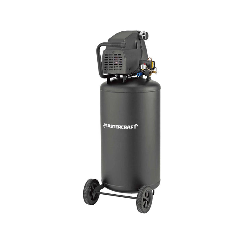 26-Gallon Oil-Free Portable Vertical Air Compressor, Matte Black, 135 PSI, 1.8HP Q8745