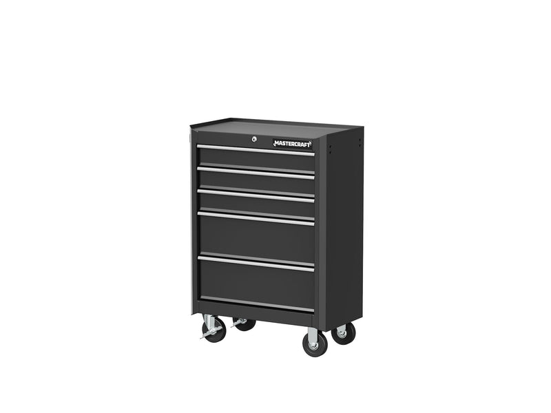 5-Drawer Tool Storage Cabinet, Black, 24-in Z6755