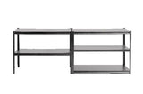 Adjustable 5-Shelf Steel Metal & Wood Storage Rack/Shelving Unit, 48 x 24 x 72-in