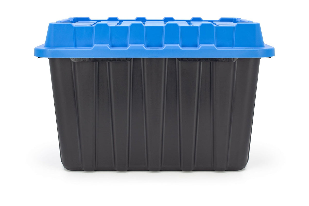 Heavy-Duty Polypropylene Tote with Domed Lid, 120-L