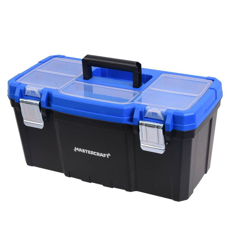 Portable Plastic Tool Box with Removable Tray & Tray Top, Blue, 19-in, Jumbo Hex Key Set/Allen Wrench Set, Metric, High... R7749