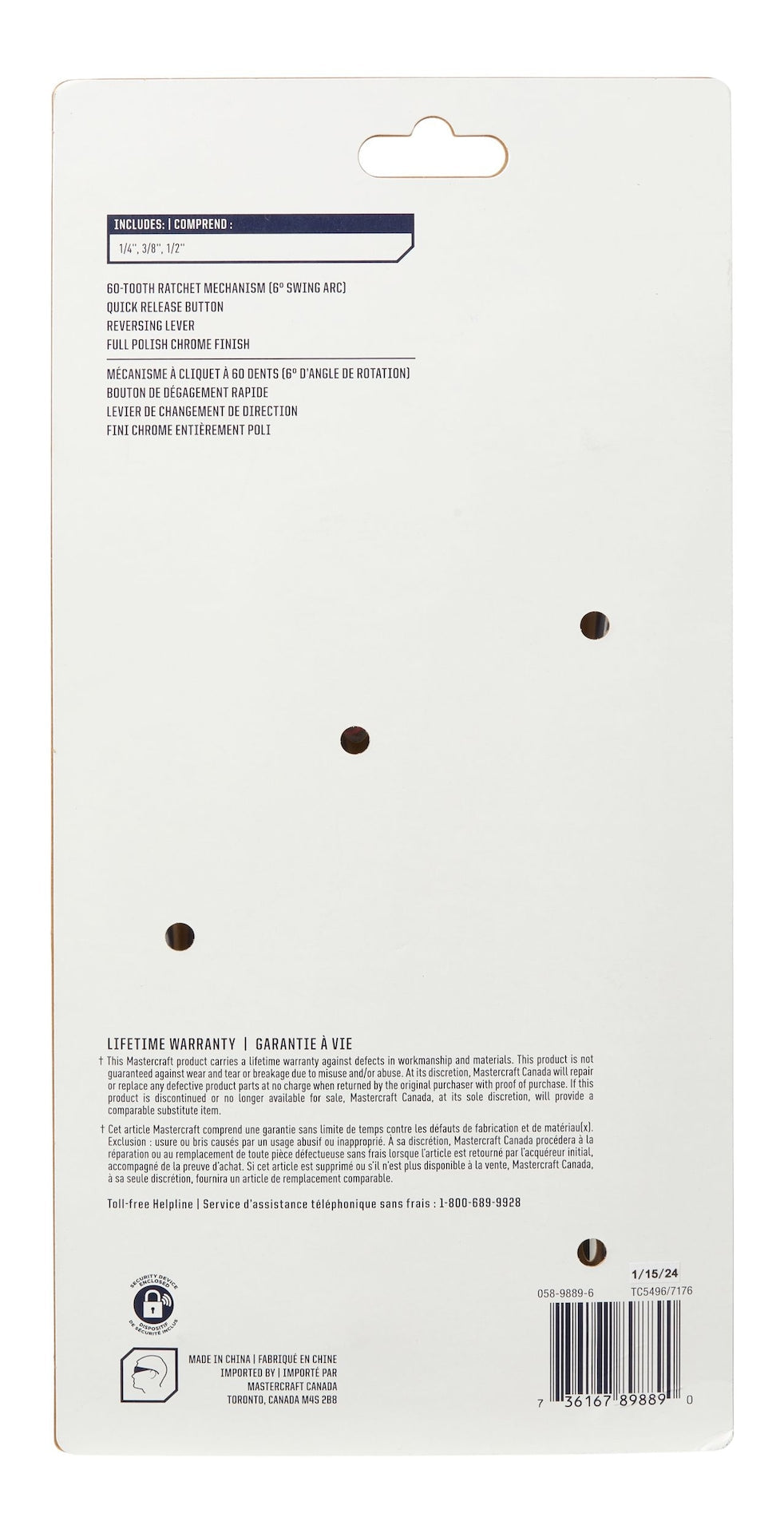 Ratchet Set, 3-pc