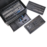Socket Set, 350-pc, SAE / Metric, CRV, Nickel-Chrome Plating
