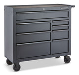 Tool Storage Cabinet, 8 Drawer, 41-in, Black