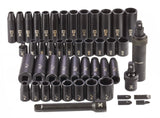 MAXIMUM 1/2-in Drive Professional Grade Impact Socket Set, 48-pc, CRMO