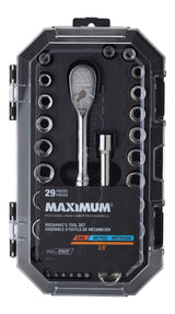 MAXIMUM 29 Piece 3/8" Drive Metric Socket Set