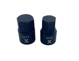 MAXIMUM 9 Piece Impact Stubby Bit Socket Rail Hex Metric