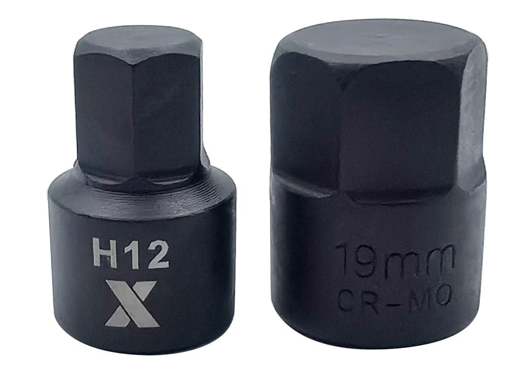 MAXIMUM 9 Piece Impact Stubby Bit Socket Rail Hex Metric