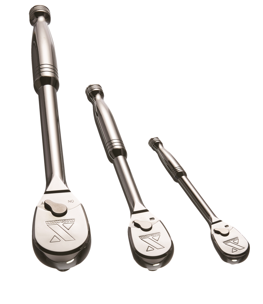MAXIMUM Ratchet Set, 90-Tooth, 3-pc