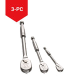 MAXIMUM Ratchet Set, 90-Tooth, 3-pc