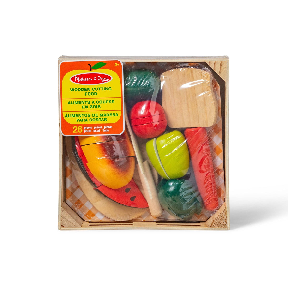 Wooden Cutting Food Playset, Ages 3+
