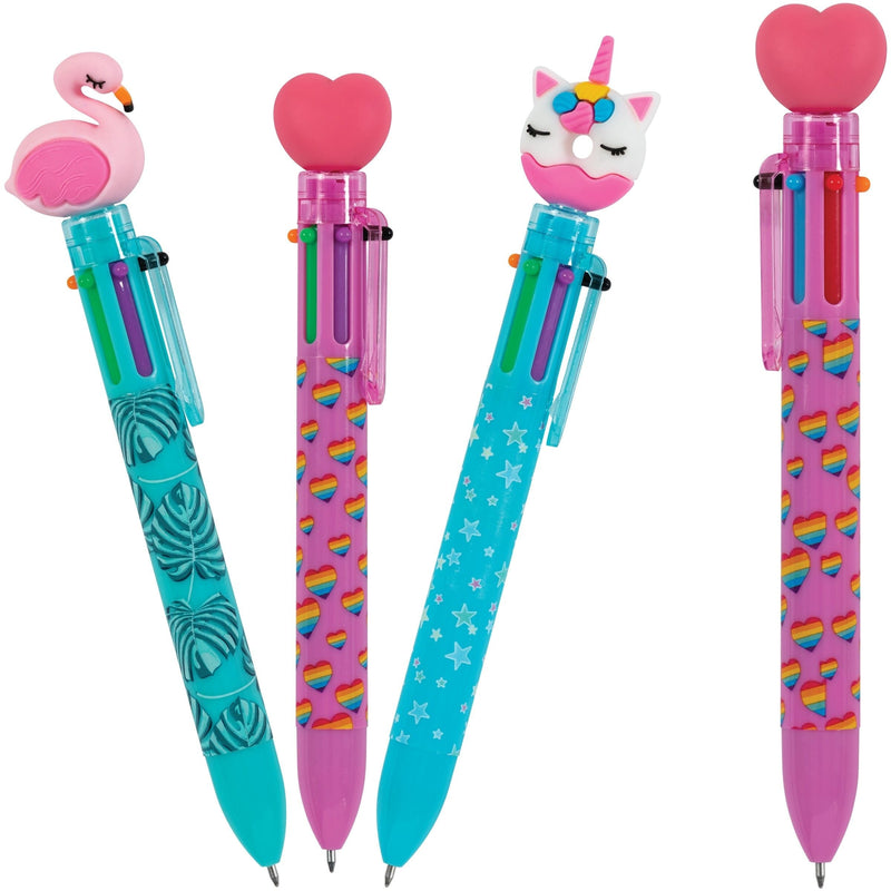 Pen With Fun Toppers, Assorted Colours Q4859