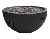 Jefferson Outdoor Gas-Fueled Fire Bowl with PVC Cover, 40,000 BTUs, 26 x 26 x 13-in