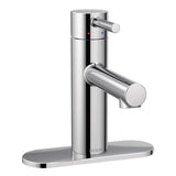 Align Single Handle High Arc Single Hole Bathroom Sink Faucet, Chrome