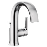 Doux Single Handle High Arc Bathroom Sink Faucet, Chrome