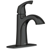 Lindor Single Handle Bathroom Faucet, Meets EPA WaterSense Criteria, Matte Black