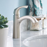 Lindor Single Handle Bathroom Faucet, Spot-resistant Brushed Nickel
