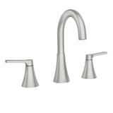 Mikah Double Handle Widespread Bathroom Faucet, Spot-resistant Brushed Nickel