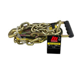 10,000-lb Commercial Ratchet Tie Down Strap, with 18-in Chain, 2-in x 27-ft