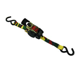 1,200-lb Retractable Camo Ratchet Tie Down Straps, 1-in x 10-ft, 2-pk