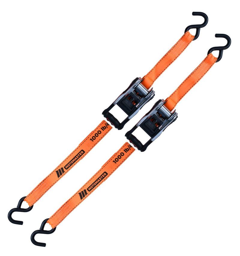 3,000-lb Heavy-Duty Ratchet Tie Down Straps, with Power Grip Padded Handles, 1.25-in x 10-ft, 2-pk N1259
