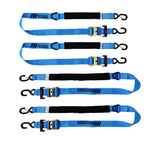 3,600-lb Heavy Duty Ratchet Tie Down Strap, Assorted Sizes, 4-pk