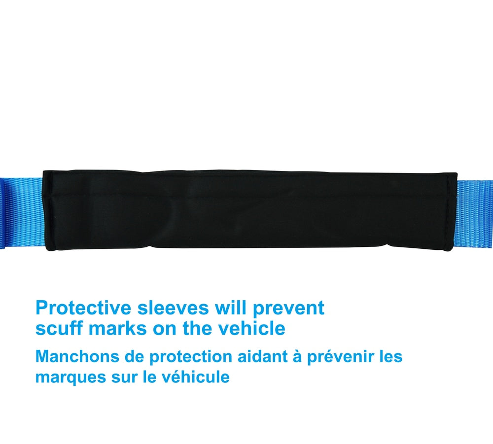 3,600-lb Heavy Duty Ratchet Tie Down Strap, Assorted Sizes, 4-pk