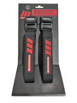 Rubber Padded Cam Buckle Tie Down Straps, 2-pk