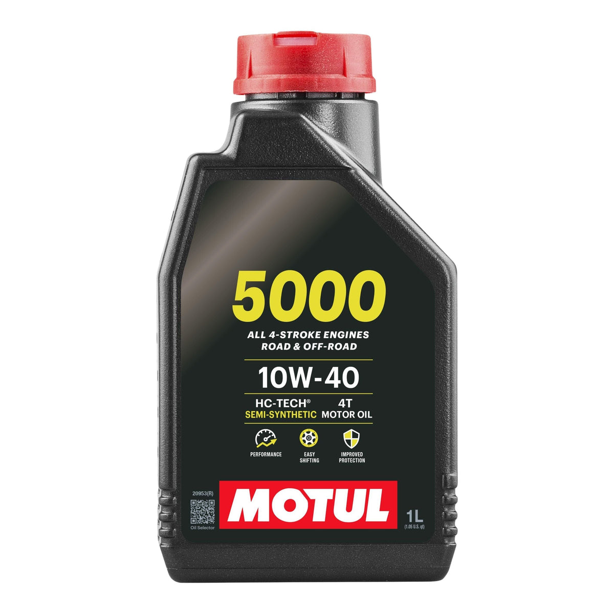 5000 4-Stroke Semi-Synthetic 10W40 Motor Oil, 1-L