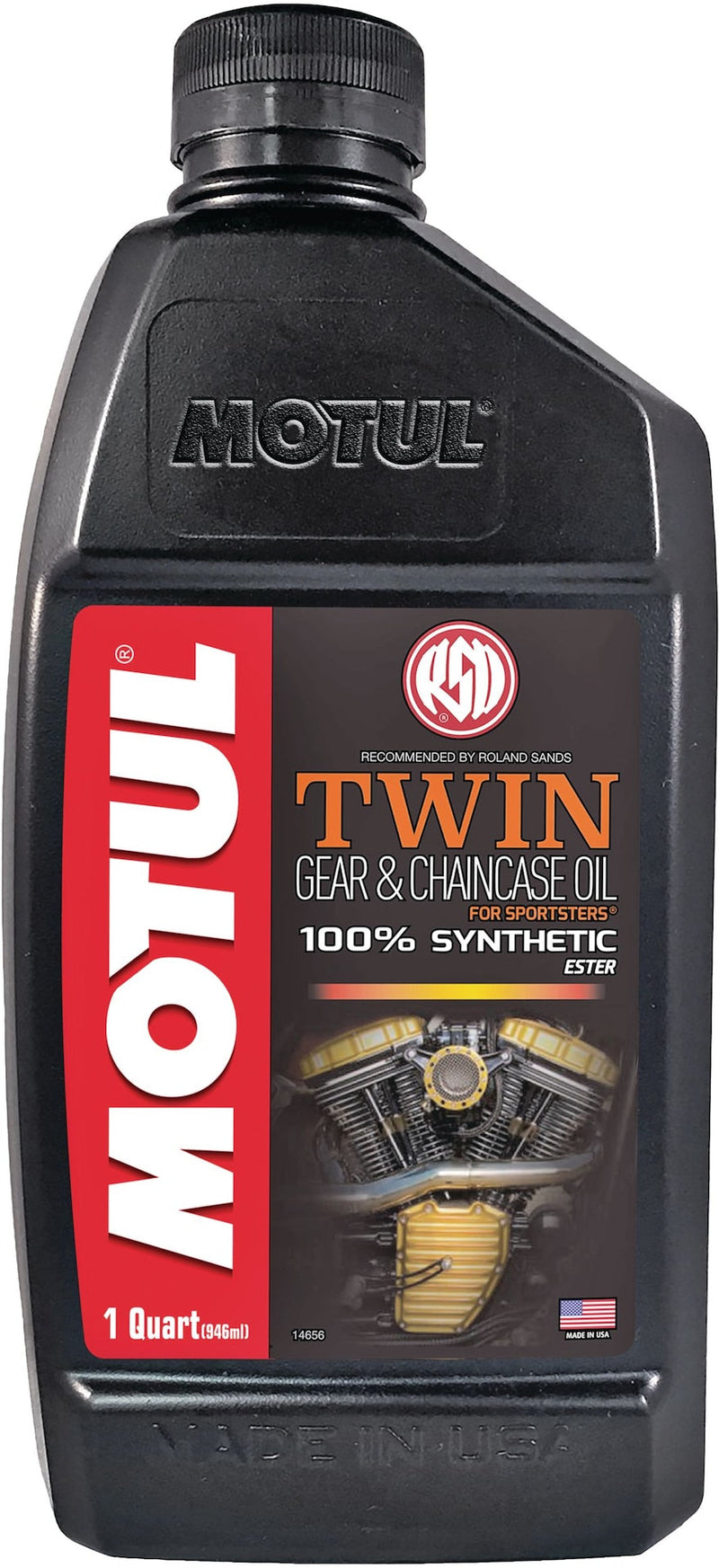 Twin Synthetic Gear & Chaincase Motorcycle Oil, 946-mL B9235