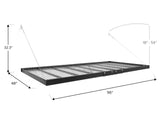 Wall Mounted Heavy-Duty Steel Shelf, 600-lb Capacity, 4-ft x 8-ft