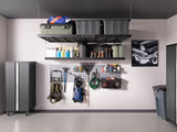 Wall Mounted Heavy-Duty Steel Shelf, 600-lb Capacity, 4-ft x 8-ft
