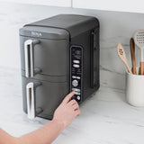 Ninja XL Multi-Rack Air Fryer with 2 Baskets & 6 Functions, 10-qt