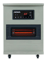 Ashwood Infrared Wood Cabinet Heater with Remote Control and Thermostat, Grey