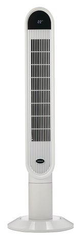 Oscillating Tower Fan, Remote Control, 3-Speed, White, 45-in