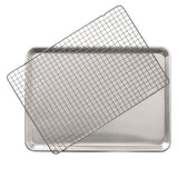 Naturals Aluminum Half-Sheet with Oven-Safe Nonstick Grid, 2-pc